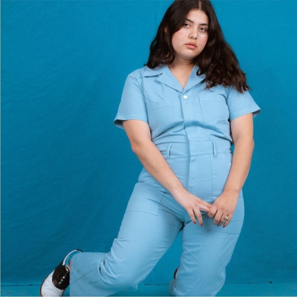 Big Bud Press Sky Blue Women's Coveralls Sz 2XL - Picture 2 of 8